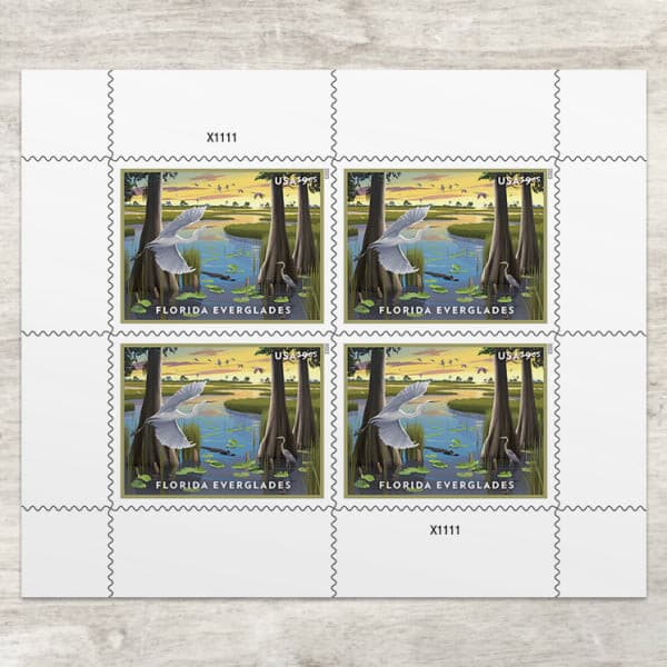 2023 Current Face Value Florida Everglades Priority Mail Postage Stamps